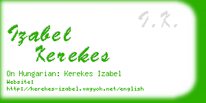 izabel kerekes business card